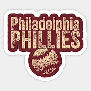 Phillies Vintage Weathered Sticker